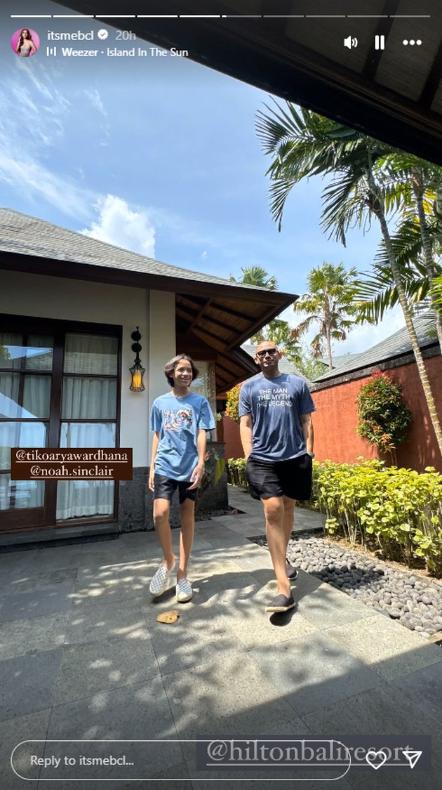 8 Pictures of Bunga Citra Lestari and Tiko Aryawardhana Continuing Their Vacation in Bali with Noah Sinclair