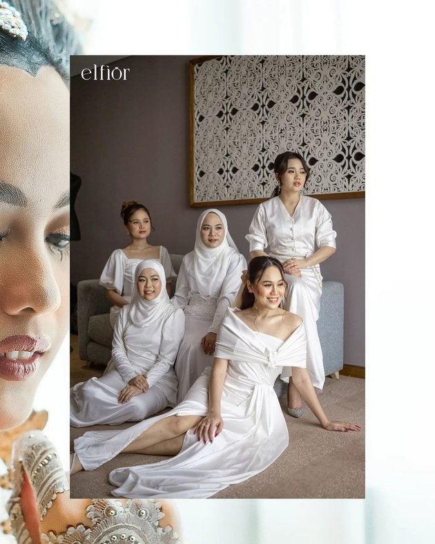 8 Beautiful Portraits of Bridesmaid Putri Isnari, Including Selfi Yamma and Nia LIDA - Angelic Aura