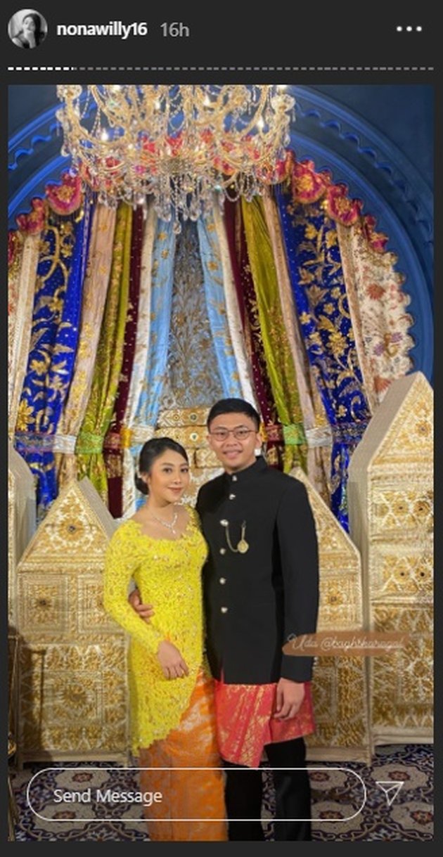 8 Beautiful Portraits of Winona Willy at Nikita Willy and Indra Priawan's Wedding, Looking Elegant in a Yellow Kebaya!