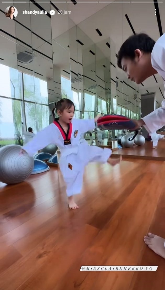 8 Portraits of Claire Putri Shandy Aulia Training Taekwondo, Only 4 Years Old but Ready to Face the Future - Will Kick the Land Crocodiles