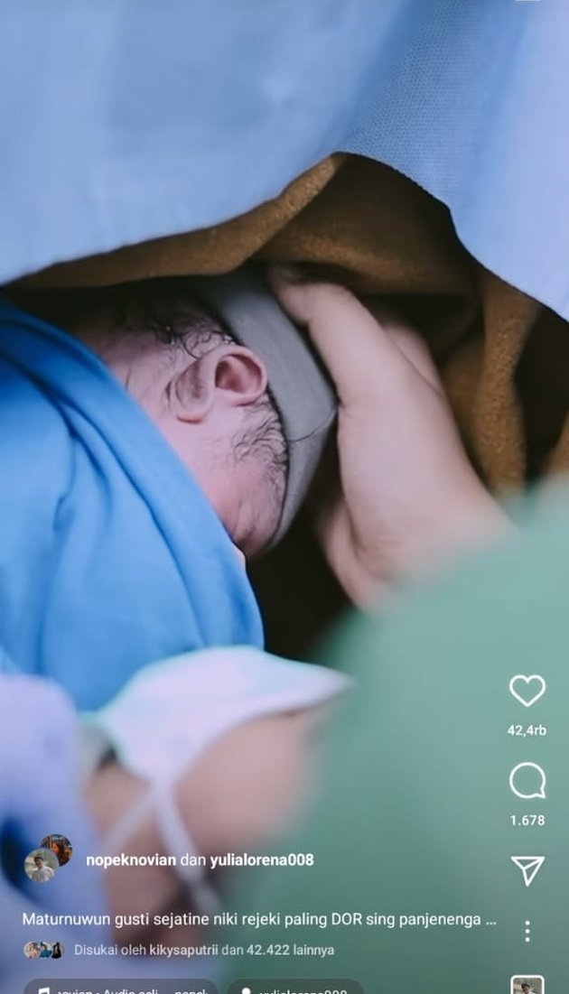 8 Portraits of the Moments of the Birth of Nopek Novian's First Child, Called 'Samson the Strong Baby' - Flood of Congratulations