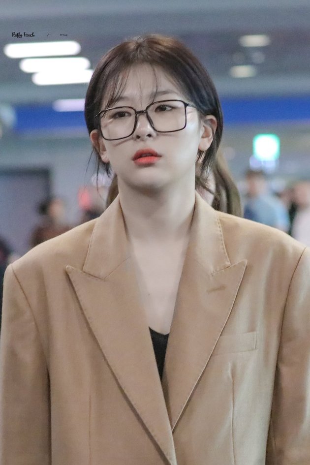 8 Photos of Seulgi Red Velvet's Airport Fashion, 90s Style with Oversized Suits