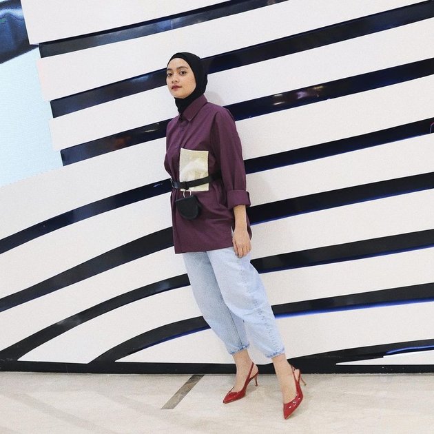 8 Potret Hijab Style Ayudia Bing Slamet, Has Its Own Distinctive Characteristics - Can Be Your Inspiration