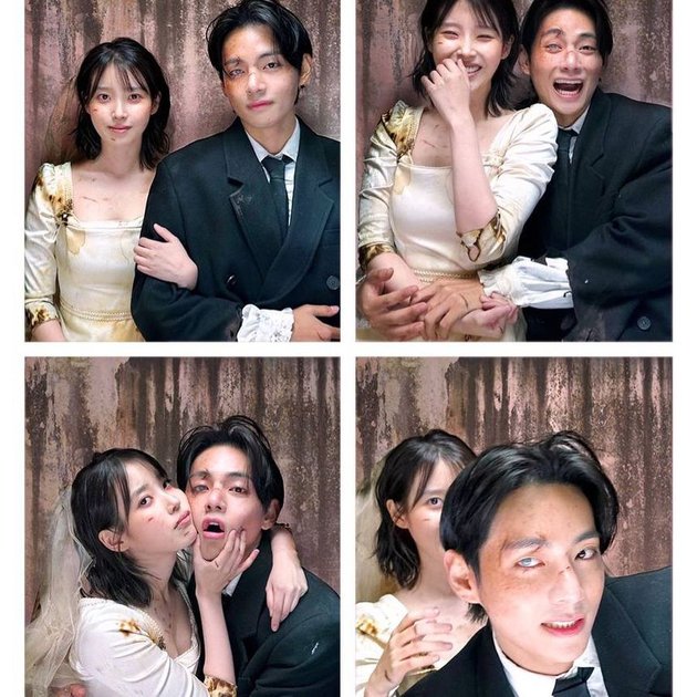 8 Portraits of IU and V BTS in the Wedding Photobooth MV 'Love Wins All', Fans Requesting a Drama Version