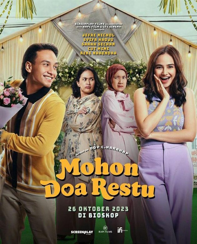 8 Portraits of Jefri Nichol and Syifa Hadju Invited to Fans' Wedding, On the Way to Get References for the Wedding in the Film 