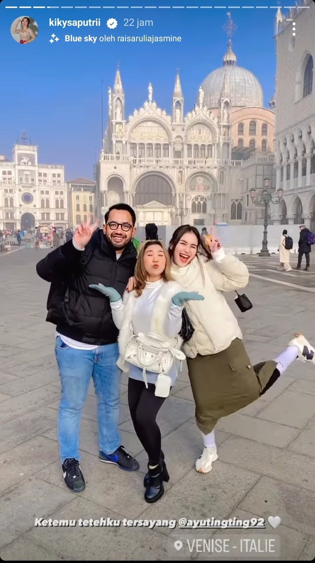 8 Fun Moments of Ayu Ting Ting Inviting Family and Employees to Travel Around Europe, Beautiful Appearance Steals Attention