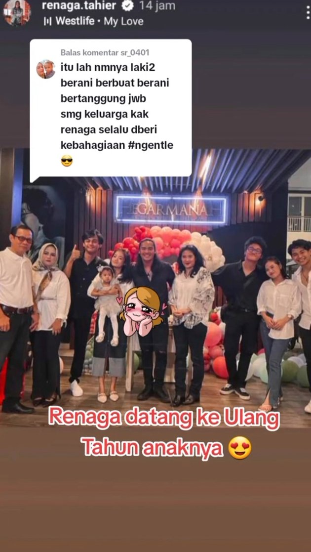 8 Moments of Fun with Renaga Tahier on His Child's Birthday, Previously Suspected of Not Acknowledging