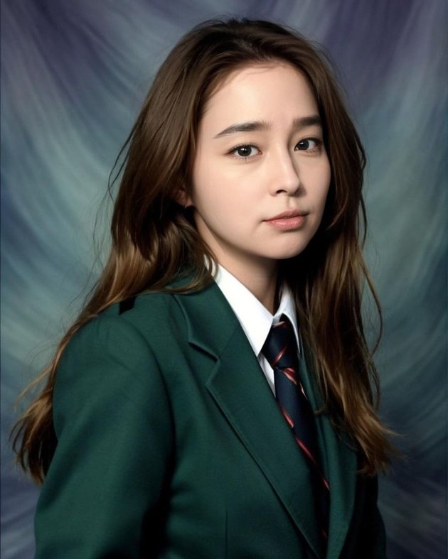 8 Portraits of Lee Min Jung Following the AI Yearbook Filter Trend, Still Looking Youthful and Suitable to Be a Schoolchild!