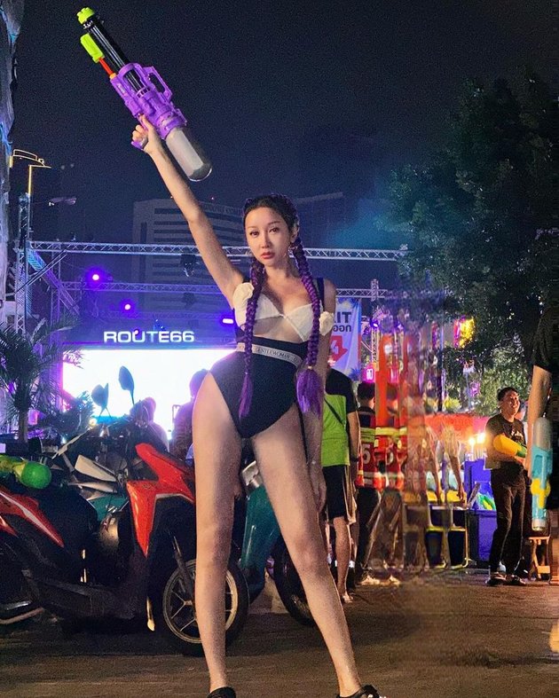 8 Portraits of Lucinta Luna Performing Voice Surgery for the Second Time in Thailand, Also Participated in Celebrating Songkran Day with Revealing Clothes