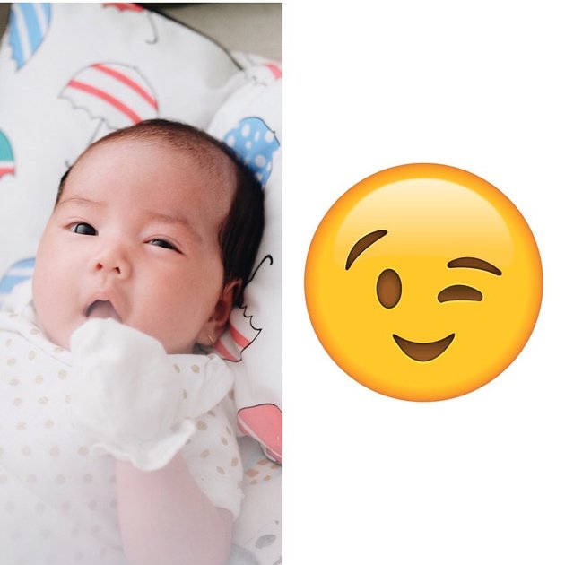 8 Adorable Portraits of Baby Ariella, Yuanita Christiani's Child, Already Expressive Despite Being Only 3 Months Old