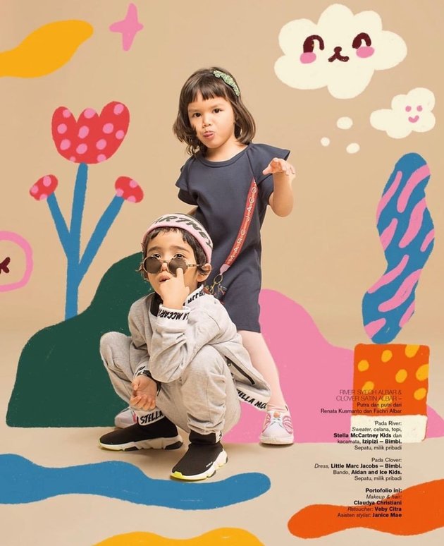 8 Pictures of River & Clover, Fachri Albar and Renata's Adorable Children