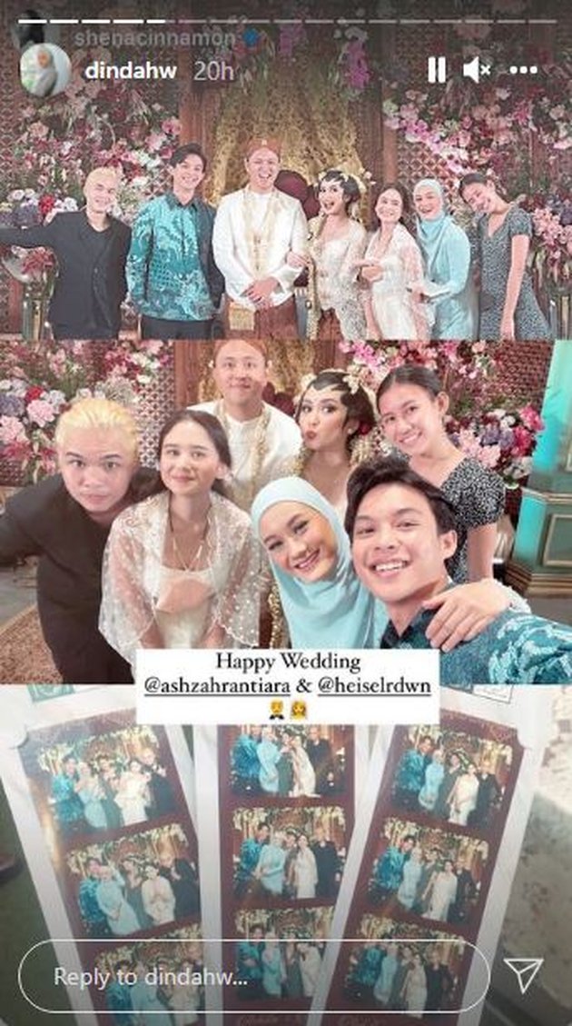 8 Portraits of Dinda Hauw's Appearance at Ashilla's Wedding, So Beautiful that Rey Mbayang Made a Typo
