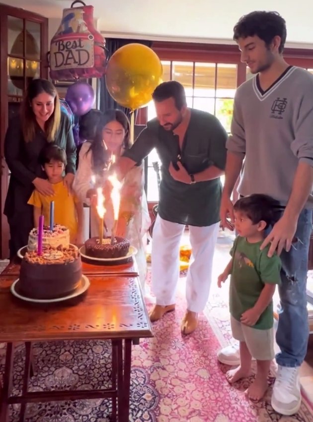 8 Portraits of Saif Ali Khan's 53rd Birthday Celebration, Simple at Home - Happy with Family