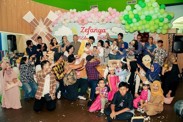 8 Portraits of Baby Zefanya Putri Felicya Angelista's Birthday Party that was Celebrated Joyfully, Thought to be Empty but Turns Out Many Friends and Family Members Came