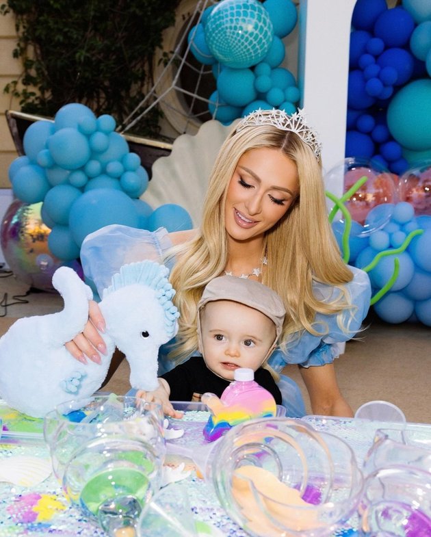 8 Photos of Paris Hilton's Under The Sea Themed Children's Birthday Party, Princess-like Style Stands Out