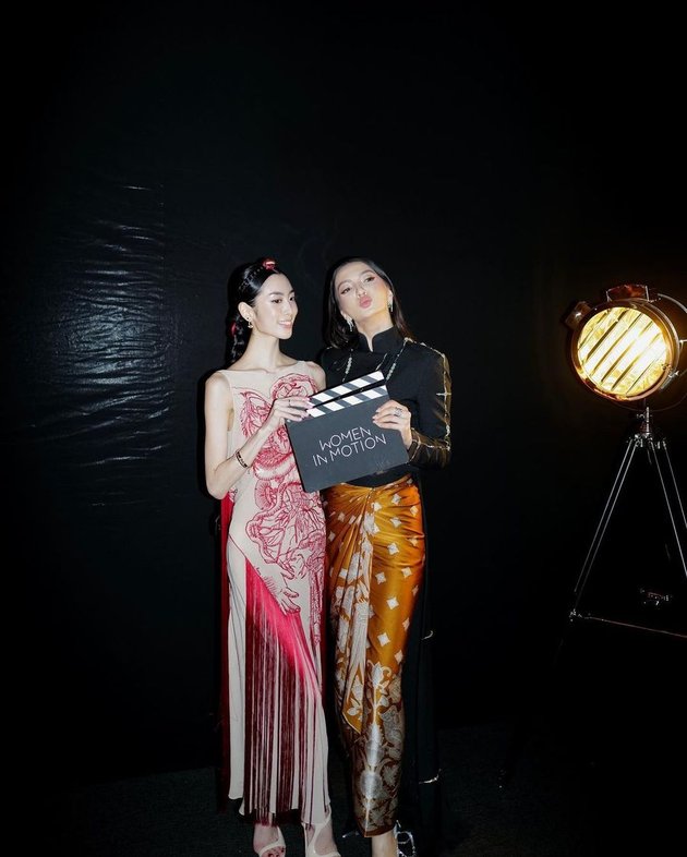 8 Portraits of Raline Shah in Cannes, Looking Local - Showing Duck Face Pose with Han So Hee