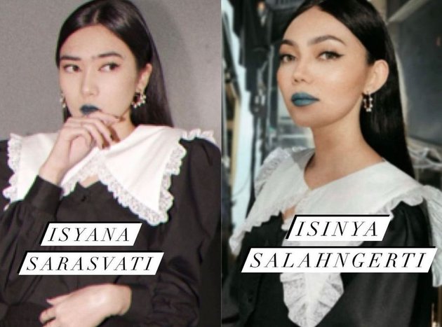 8 Portraits of Rina Nose Impersonating Isyana Sarasvati, Starting from Green Lips to Appearance in Video Clip that Looks Very Similar
