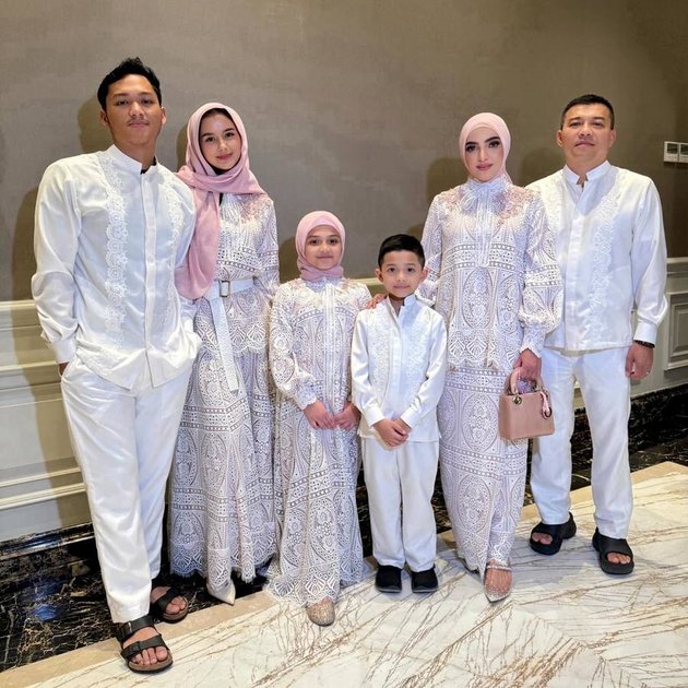 8 Portraits of Sarah Menzel at Baby Azura's Akikah Event, Wearing Uniform with Azriel's Family - Wearing Hijab Together with Aaliyah Massaid