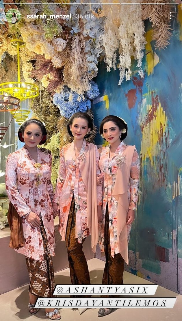 8 Portraits of Celebrities at Aurel Hermansyah's Seven-Month Event, There's Lesti who Looks Glamorous - Millen Receives Jasmine Flowers Hoping to Get Pregnant Soon