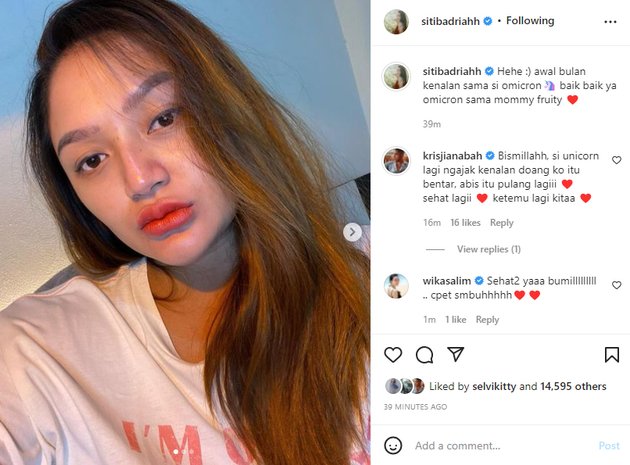 8 Photos of Siti Badriah Positive for Omicron, Must Be Separated from Husband Before Giving Birth