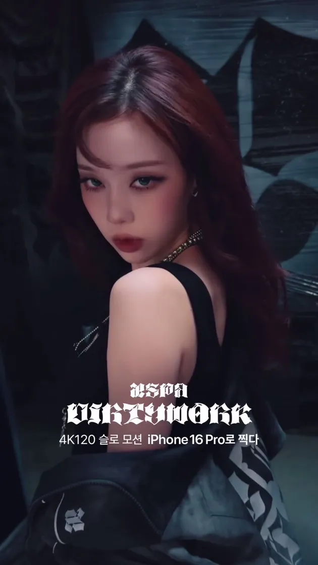 Potret terbaru member aespa syuting Dirty Work’