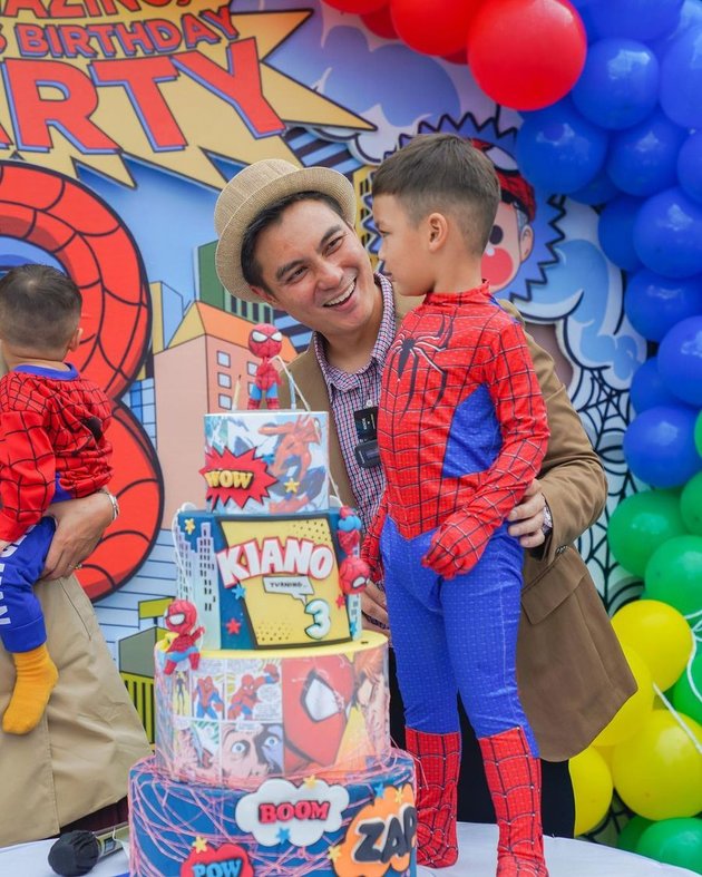 8 Photos of Kiano Tiger Wong's 3rd Birthday, Coordinated with His Younger Brother Wearing Spider Man Costume - Celebrated Festively and Attended by Artists