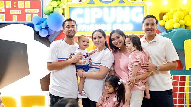 8 Portraits of Rayyanza's Birthday Celebrations at Home, Full Ball Decorations and Attended by Extended Family - Rafathar Caught Poking His Younger Sibling's Birthday Cake