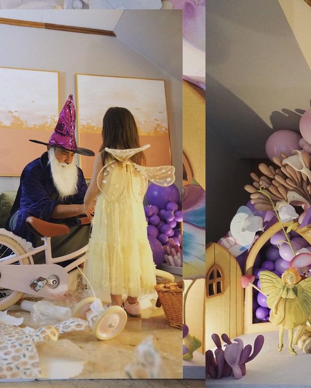 8 Portraits of Zalina's 4th Birthday, Raisa and Hamish Daud's Daughter, Themed Fairies - The Child's Face is Still Kept Secret and Makes Us More Curious