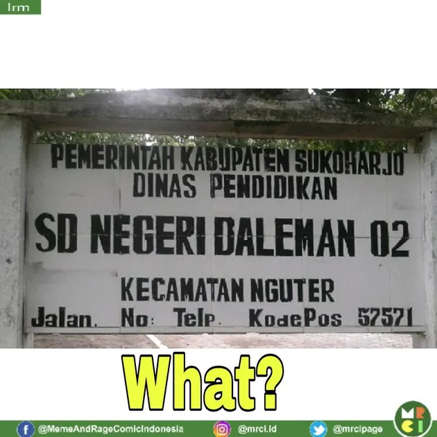 meme lucu, nama sekolah lucu, sekolah lucu, nama sekolah unik