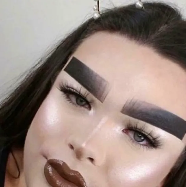 make up, tren aneh. tren kecantikan aneh, tren kecantikan unik
