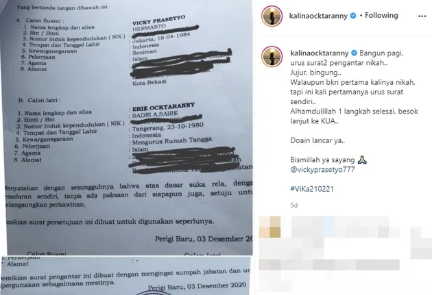 Kalina Ocktaranny - Vicky Prasetyo
