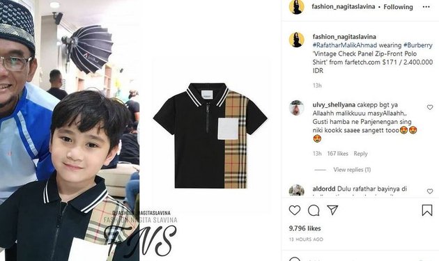 9 Portraits of Rafathar's Fashion Prices that are Now the Older Brother of Baby Rayyanza, Gucci Sandals Worth the Price of a Mobile Phone - The T-shirt is Equivalent to the Cost of Renting a House