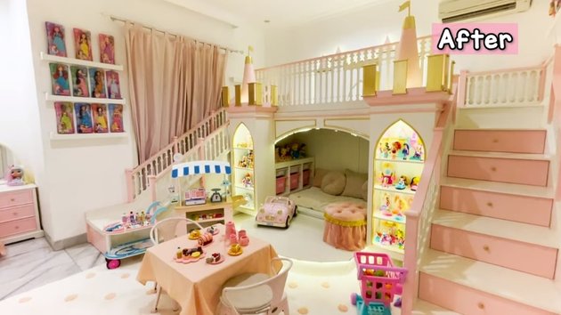 9 Pictures of Noora's Bedroom After Makeover, Luxurious Like a Pink Toy Castle Complete with a Castle