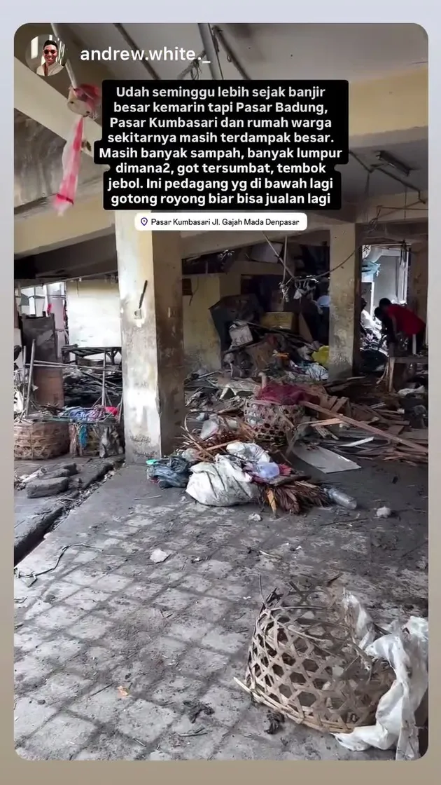 Potret Nana Mirdad dan Andrew White bantu korban banjir di Bali