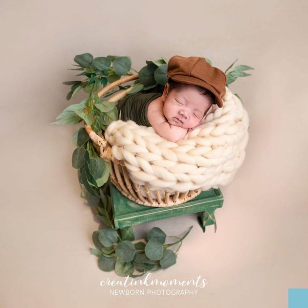 9 Portraits of Newborn Photoshoot Baby Balint, Mona Ratuliu's Nephew, Becoming a Cute Racer and Astronaut - Adding Festivity to Independence Day