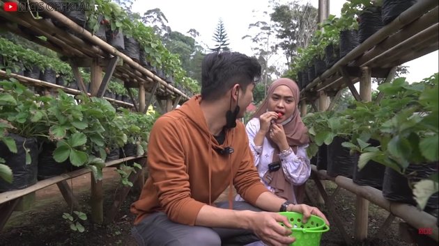 9 Portraits of Ria Ricis Picking Strawberries with Teuku Ryan and Extended Family, Still Awkward during Feeding Moments