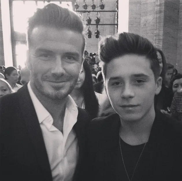 David &amp; Brooklyn Beckham