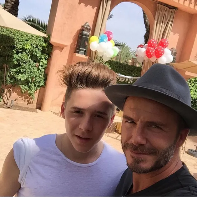 David &amp; Brooklyn Beckham