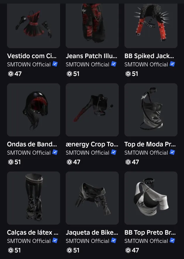 Koleksi Outfit aespa di Roblox