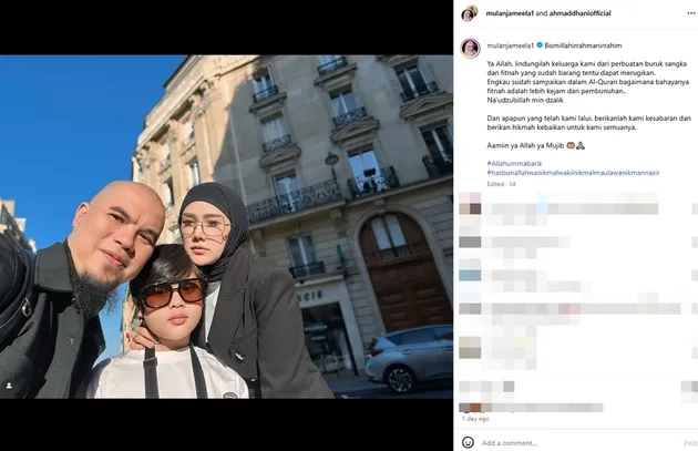 Ahmad Dhani dan Mulan Jameela foto bareng Ali