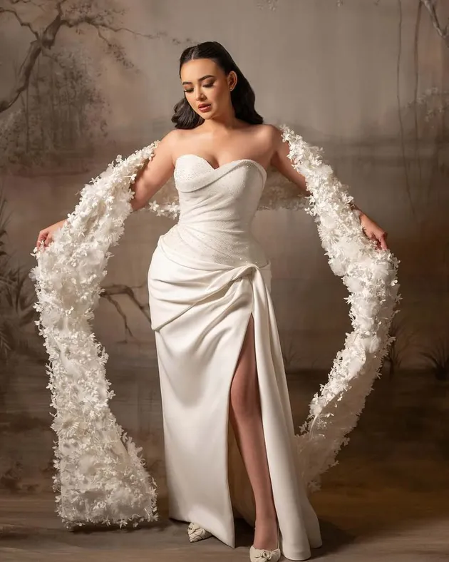 gaun resepsi Amanda Manopo