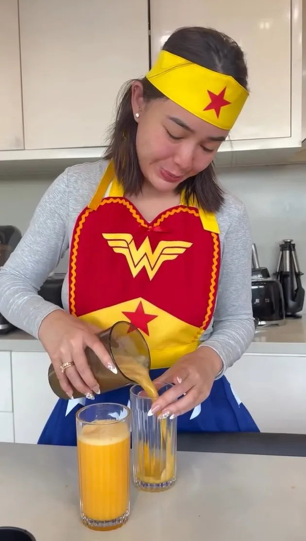 Amanda Manopo siapkan sarapan
