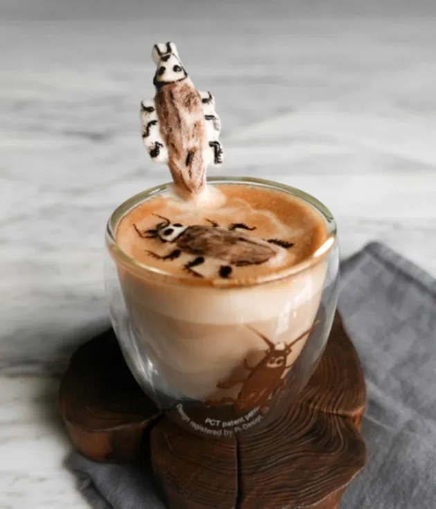 3D latte art, latte art