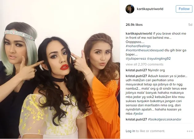 ayu ting ting, jedar, kartika putri, nagita slavina