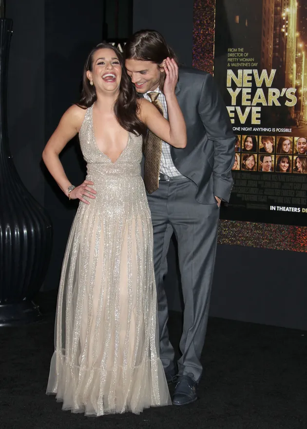 Ashton Kutcher - Lea Michelle