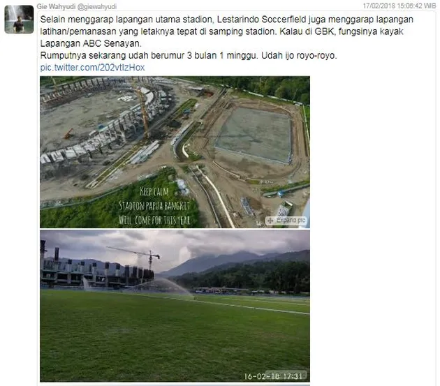 papua, papua bangkit, stadion papua bangkit