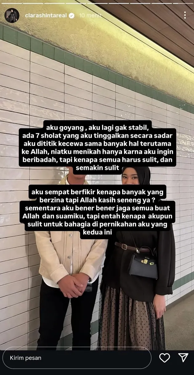 Kondisi mental Clara Shinta terguncang pasca permasalahan rumah tangga