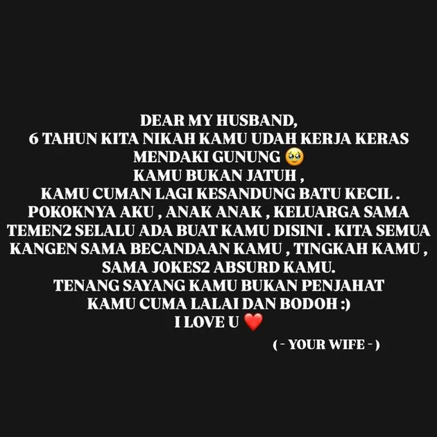 unggahan istri Onadio Leonardo