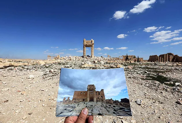 Kota Palmyra Dibom ISIS