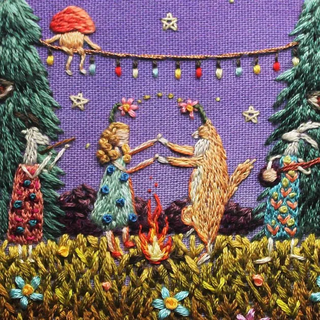 Ciptakan fantasi dari teknik sulam